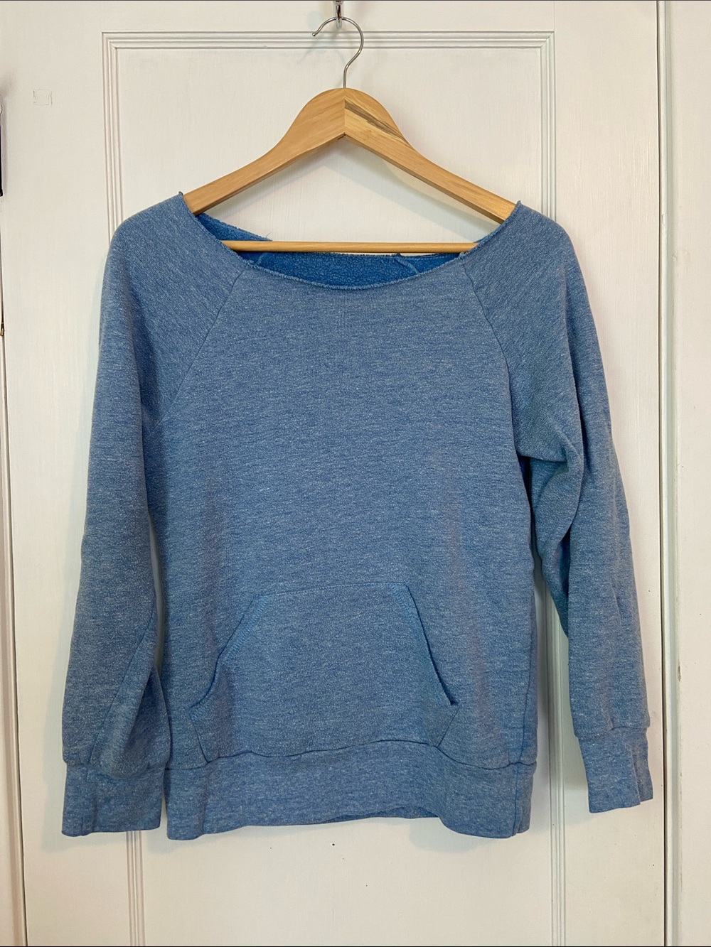 Royal Apparel blue wide neck sweatshirt - unisex size small